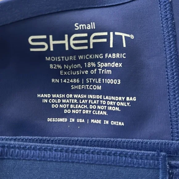 SHEFIT Sports Bra, size Small, color- royal blue - Picture 4 of 7